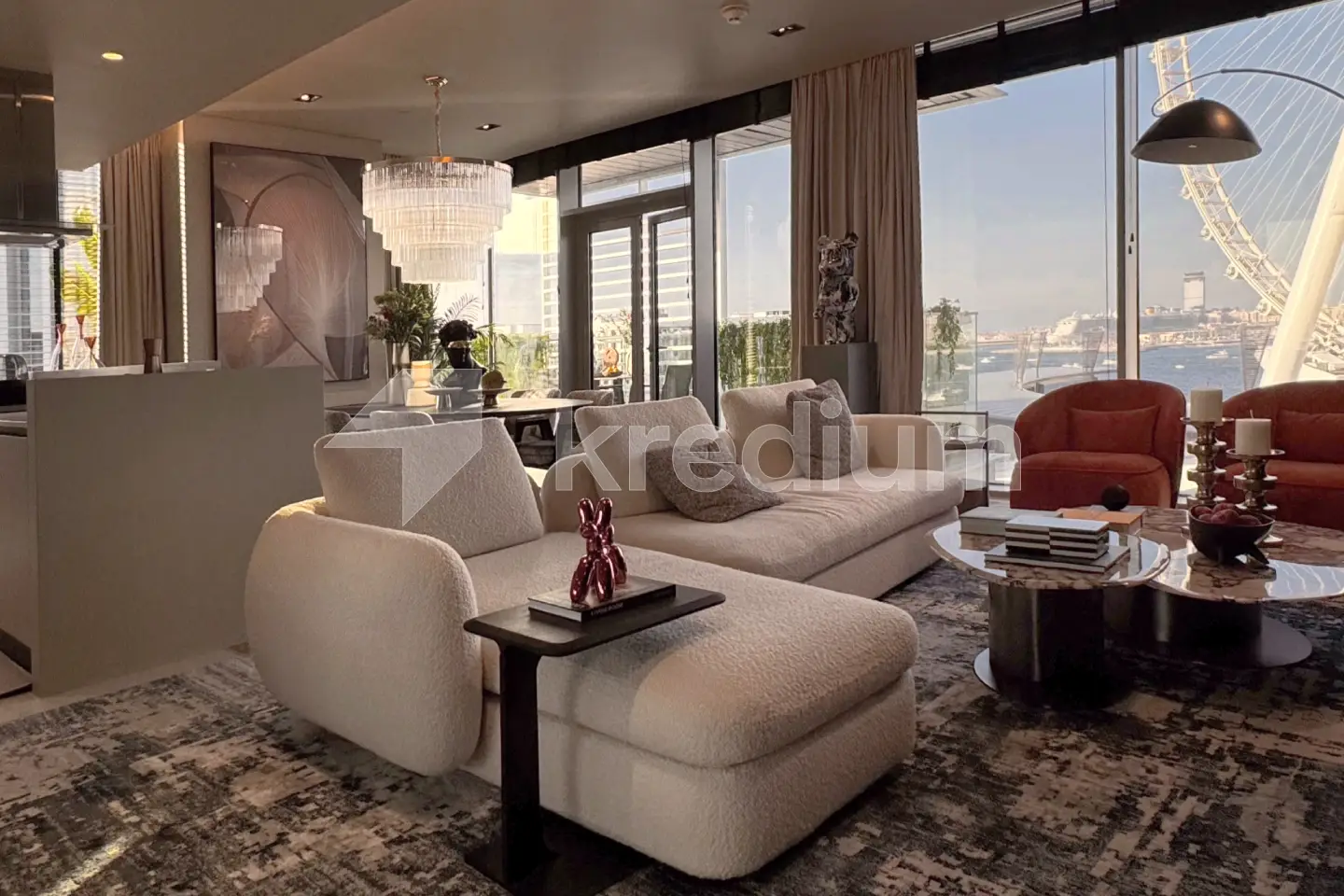 Bluewaters Residences | 3-bed | Dubai Ain & Palm view
