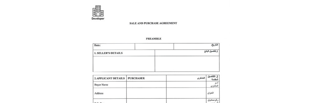 Example of a Sales and Purchase Agreement document.