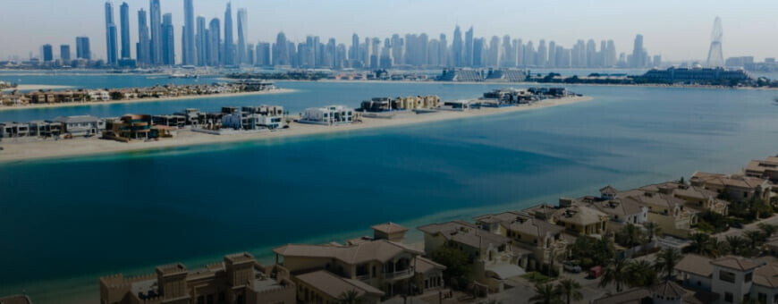 Residences on Palm Jumeirah Island.